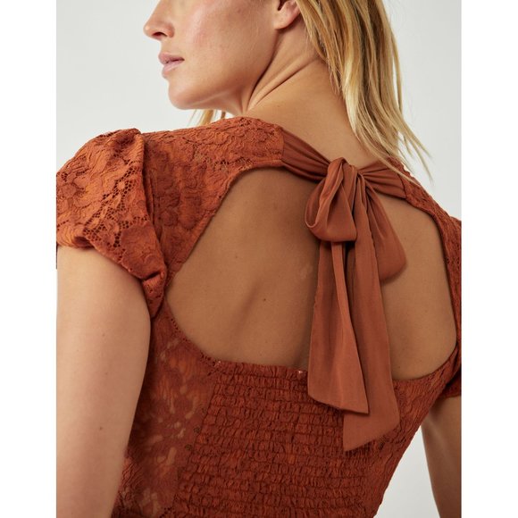 🎉LAST CHANCE🎉 FREE PEOPLE Hailee Lace Mini Dress / Pretty Penny - Picture 4 of 7